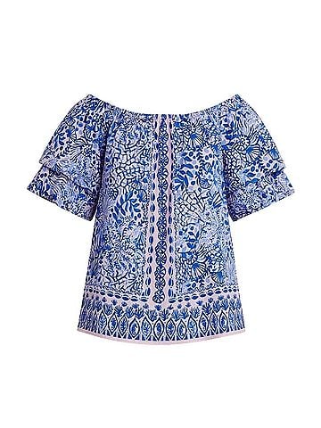 Lilly Pulitzer Short Sleeve Blouse (view 1)