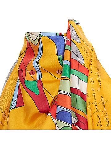 Hermès Hermes Della Cavalleria Favolosa 140 Virginie Jamin Split Pegasus silk scarf (view 2)
