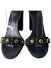 Maje Solid Black Gold Heels Size EU 39 - photo 12