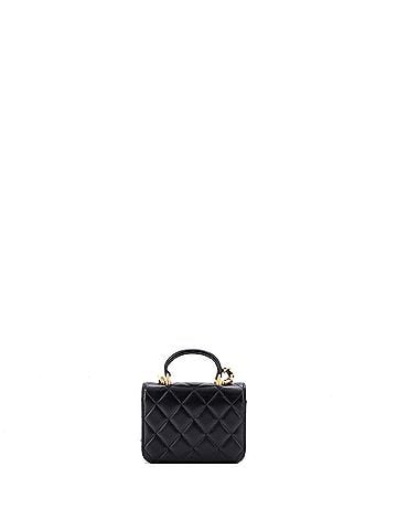 Chanel Top Handle Flap Coin Purse with Chain Quilted Lambskin (view 2)
