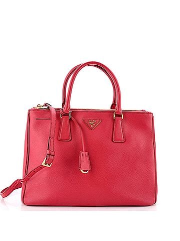 Prada Double Zip Lux Tote Saffiano Leather Medium (view 1)