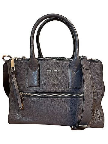 Marc Jacobs Gotham City East-West Pebbled Crossbody Leather Satchel (view 1)