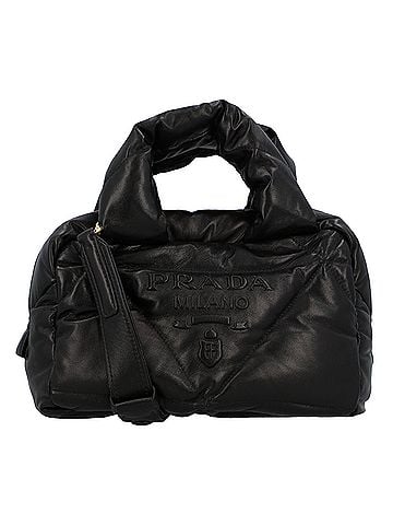 Prada Prada Leather Handbag Black Women's Bag (view 1)