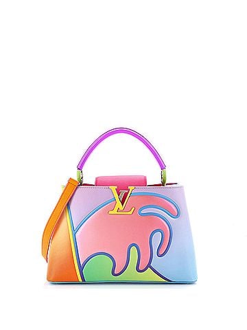 Louis Vuitton Alex Israel ArtyCapucines Bag Multicolor Leather with Plexiglass PM (view 1)