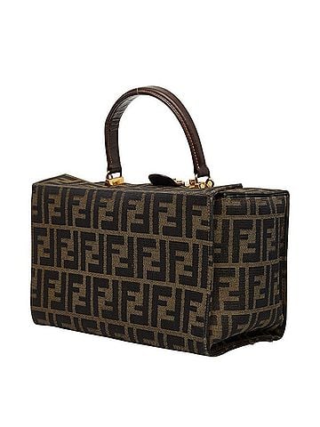 Fendi Fendi Zucca Handbag Shoulder Bag 2-Way Brown Canvas Leather Women's FENDI (view 2)