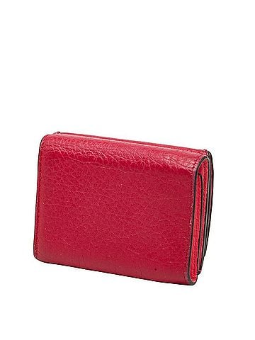 Fendi Fendi Selleria Tri-fold Wallet Compact 8M0395 Pink Leather Women's FENDI (view 2)
