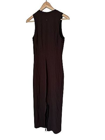Lululemon Athletica All Aligned Ribbed Midi Dress Casual Dress (view 2)