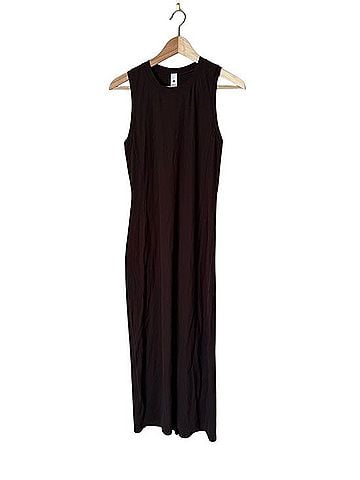 Lululemon Athletica All Aligned Ribbed Midi Dress Casual Dress (view 1)