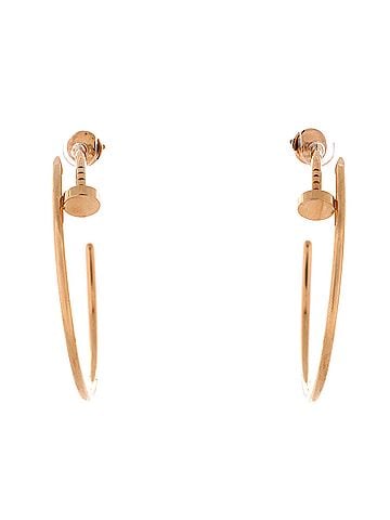Cartier Juste un Clou Hoop Earrings 18K Rose Gold XL (view 1)
