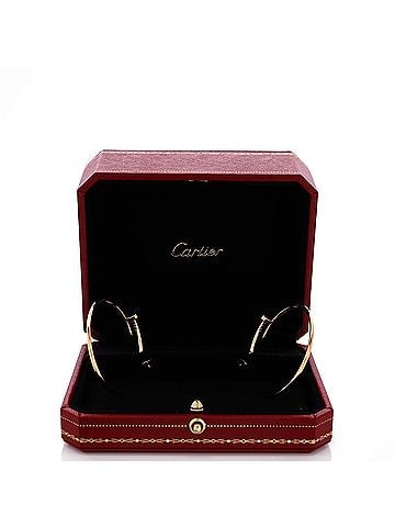 Cartier Juste un Clou Hoop Earrings 18K Rose Gold XL (view 2)