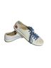 Keds 100% Canvas Stripes White Blue Sneakers Size 9 - photo 1