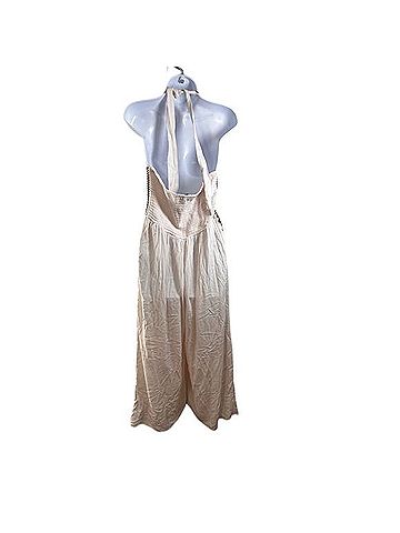 American Eagle Shoes Embroidered Halter Jumpsuit Jumpsuit (view 2)