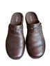 Clarks 100% Leather Solid Brown Mule/Clog Size 7 1/2 - photo 1