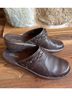 Clarks 100% Leather Solid Brown Mule/Clog Size 7 1/2 - photo 7