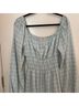 Leyden Graphic Blue White Casual Dress Size L - photo 5