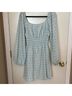 Leyden Graphic Blue White Casual Dress Size L - photo 6