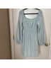 Leyden Graphic Blue White Casual Dress Size L - photo 3