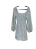 Leyden Graphic Blue White Casual Dress Size L - photo 2