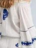 Anthropologie 100% Cotton Floral White Blue Romper Size M - photo 6