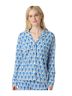Roller Rabbit 100% Pima Cotton Print Multi Color Long Sleeve Top Size XS - photo 1