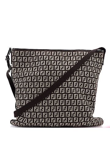 Fendi Vintage Zip Messenger Bag Zucchino Canvas Medium (view 1)