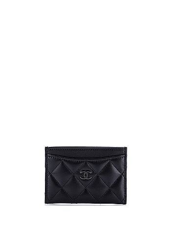 Chanel So Black Classic Card Holder Quilted Lambskin (view 1)