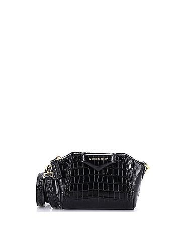 Givenchy Antigona Crossbody Bag Crocodile Embossed Leather Nano (view 1)