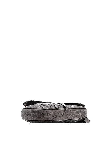 Christian Dior x Denim Tears Saddle Crossbody Bag Oblique Suede with Shearling (view 2)