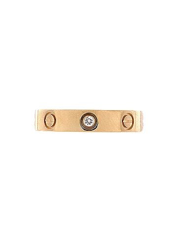 Cartier Love Wedding Band 1 Diamond Ring 18K Yellow Gold with Diamond (view 1)