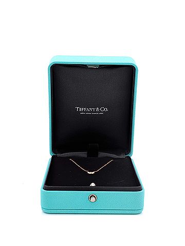 Tiffany & Co. Elsa Peretti Bean Pendant Necklace 18K Rose Gold 6.5mm (view 2)