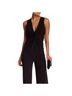 Halston Solid Black Jumpsuit Size 2 - photo 2