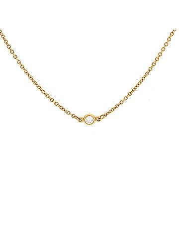 Tiffany & Co. Elsa Peretti Diamonds By The Yard 5 Stone Necklace 18K Yellow Gold and Diamonds 0.30CT (view 1)
