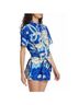 FARM Rio Floral Blue Jumpsuit Size XL - photo 6