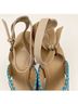 Joe's Jeans Tan Blue Heels Size 9 1/2 - photo 5