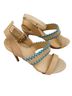 Joe's Jeans Tan Blue Heels Size 9 1/2 - photo 2