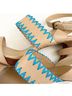 Joe's Jeans Tan Blue Heels Size 9 1/2 - photo 4