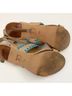 Joe's Jeans Tan Blue Heels Size 9 1/2 - photo 7