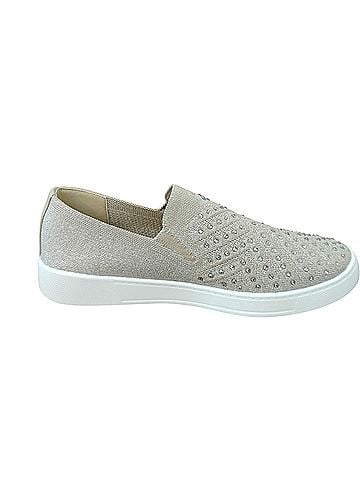 White Mountain rhinestone slip-ons, comfort, sparkles, shimmer, casual glam, lightweight, memory foam  Sneakers (view 1)