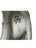 Stuart Weitzman 100% Leather Silver Sneakers Size 12 - photo 3