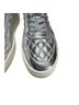 Stuart Weitzman 100% Leather Silver Sneakers Size 12 - photo 8