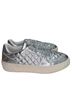 Stuart Weitzman 100% Leather Silver Sneakers Size 12 - photo 2