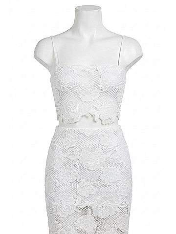 Generation Love Norrma Flower Mesh Camisole Top in White (view 1)