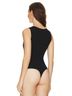 Commando Solid Black Neoprene Deep V-Neck Bodysuit in Black Size XL - photo 5