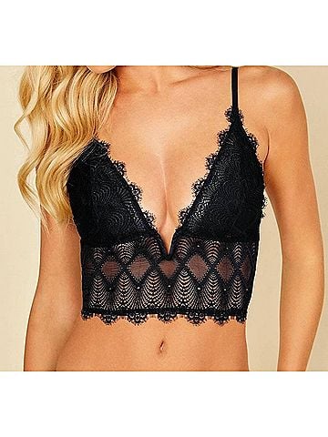 Cosabella Allure Cropped Cami in Black (view 2)
