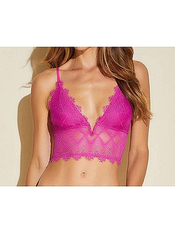 Cosabella Allure Cropped Cami in Cape Fuchsia (view 2)