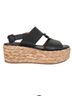 M. Gemi 100% Leather Black Wedges Size EU 39 1/2 - photo 1
