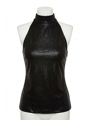 Drew Pierson Halter Top in Black (view 1)