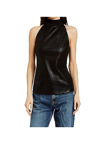 Drew Pierson Halter Top in Black (view 2)