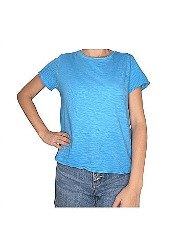 Elliott Lauren Raw Edge Surf Tee in Marine (view 2)