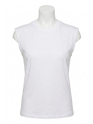 Enza Costa Cashmere Easy Vest in White (view 1)